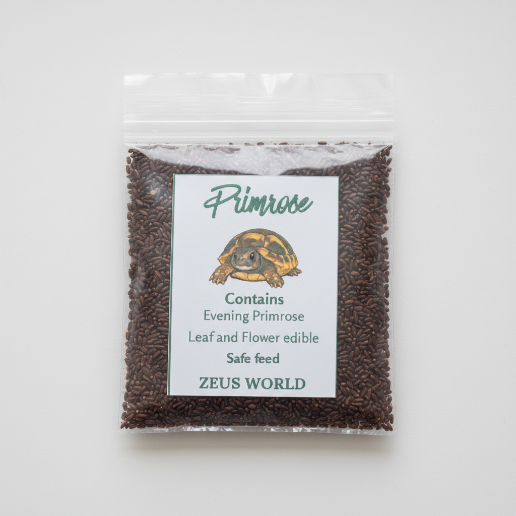 Primrose Seeds | Grow Your Own Tortoise Food | Tortoise Safe Seed Blend | Natural Reptile Diet