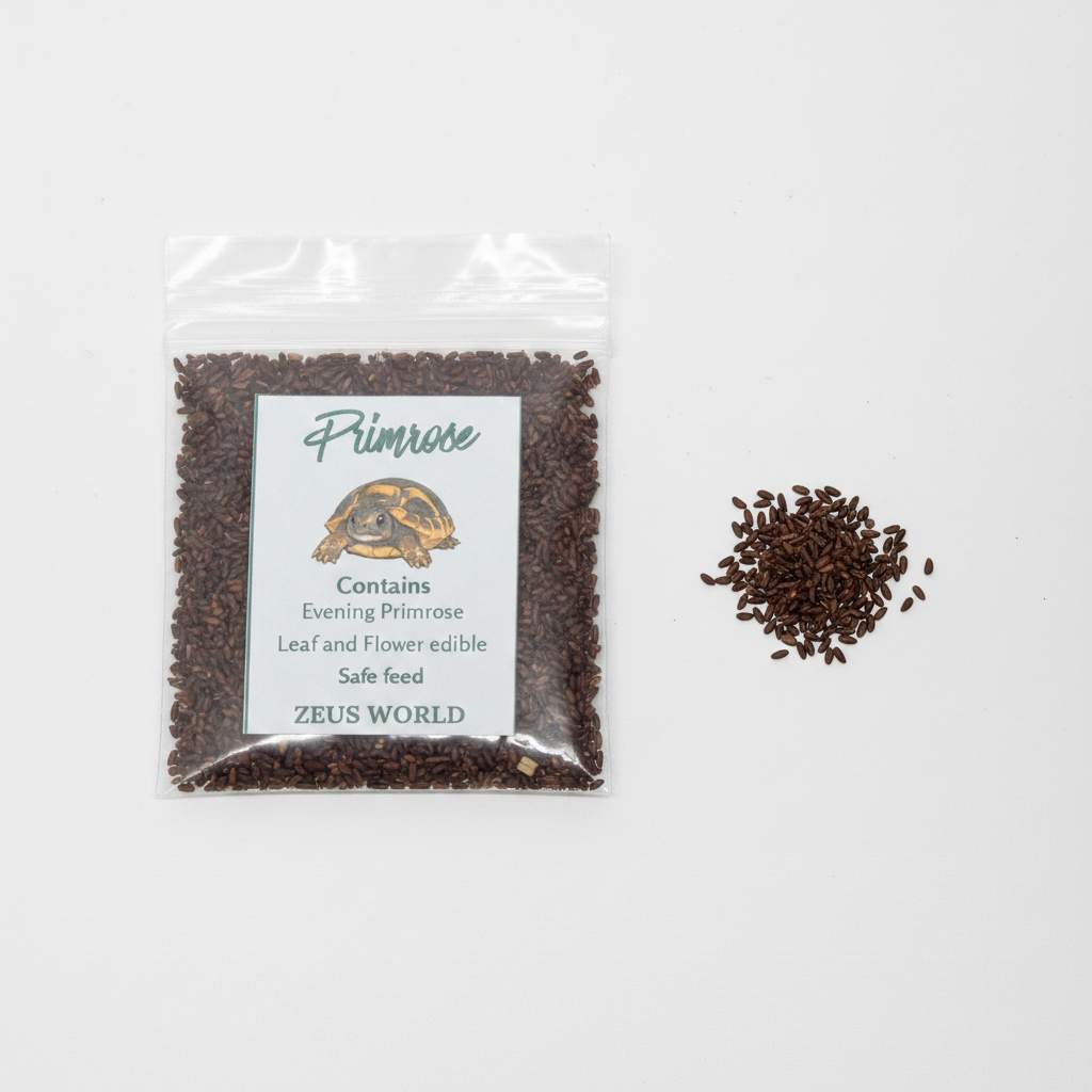 Primrose Seeds | Grow Your Own Tortoise Food | Tortoise Safe Seed Blend | Natural Reptile Diet
