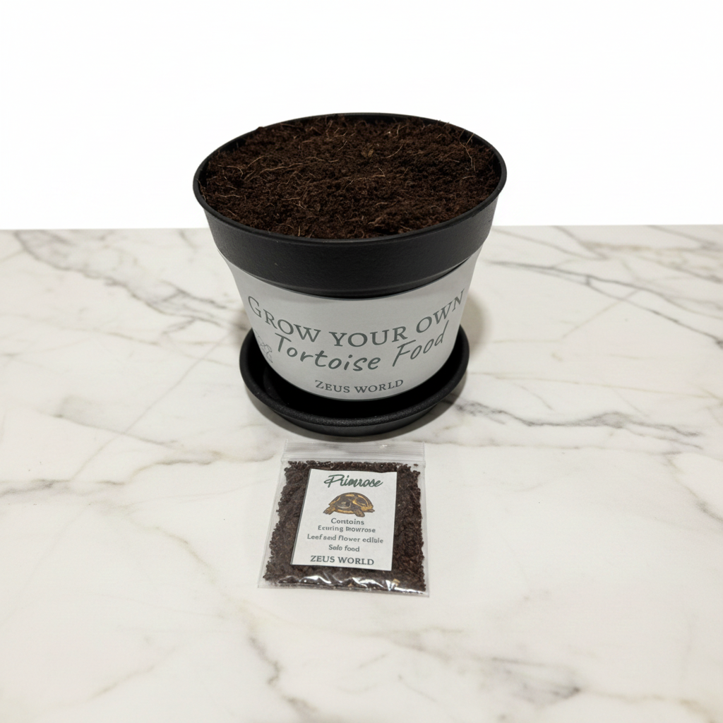 Primrose | Grow Your Own Tortoise Food Kit Pot | Tortoise Seeds & Organic Soil