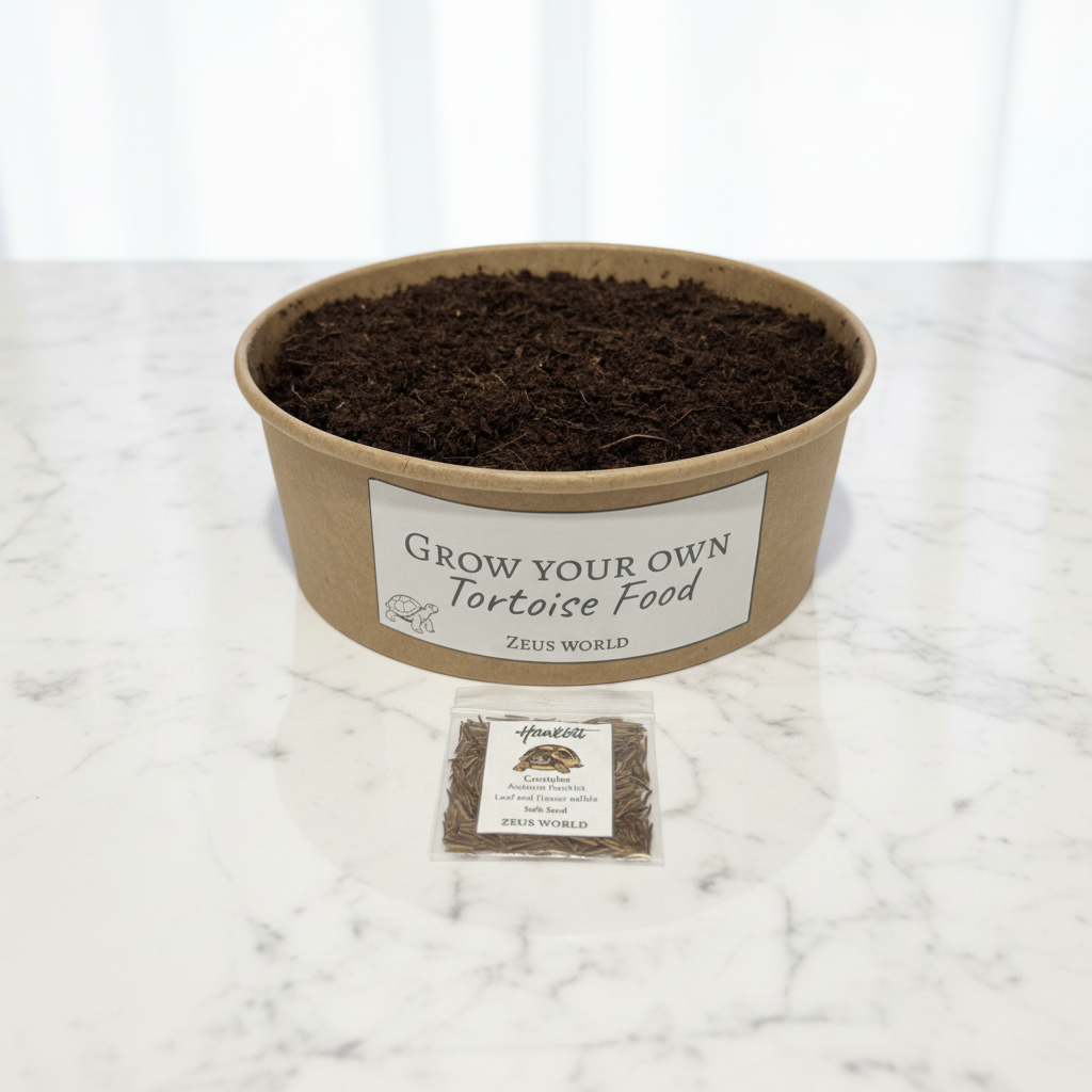 Hawkbit  | Grow Your Own Tortoise Food Kit | Tortoise Seeds & Organic Soil | Natural Grazing Kit