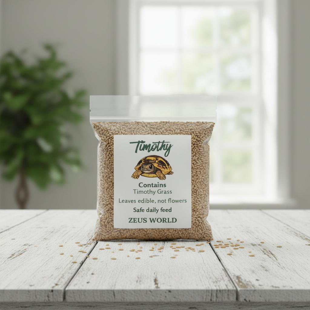 Timothy Seeds | Grow Your Own Tortoise Food | Tortoise Safe Seed Blend | Natural Reptile Diet