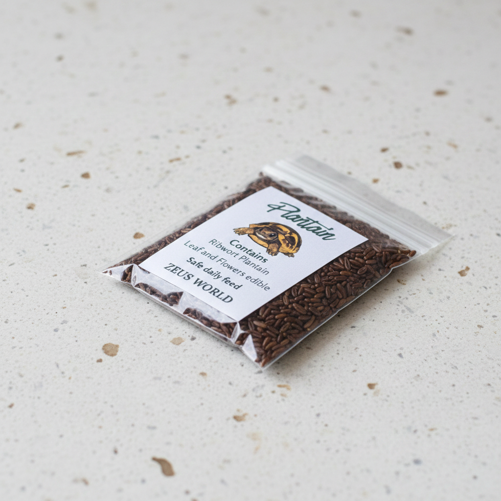 Plantain Seeds | Grow Your Own Tortoise Food | Tortoise Safe Seed Blend | Natural Reptile Diet