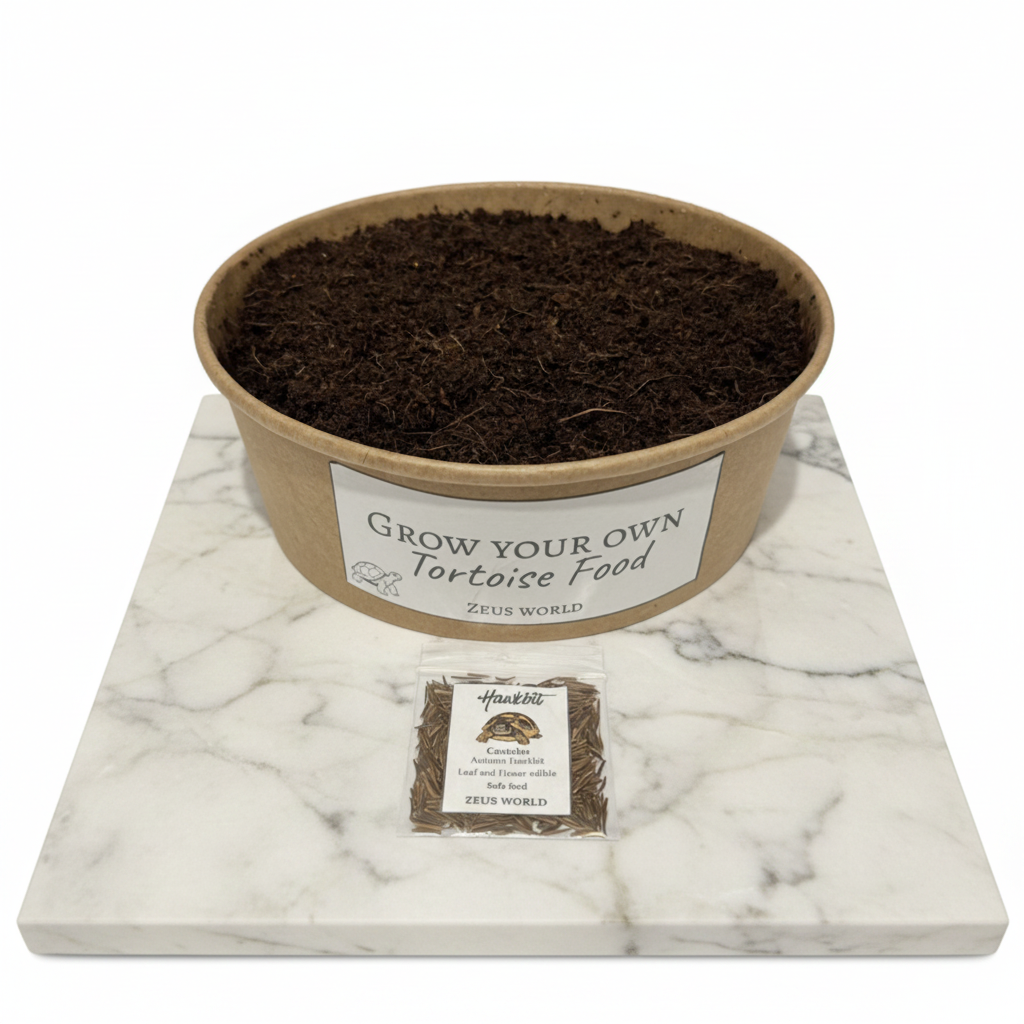 Hawkbit  | Grow Your Own Tortoise Food Kit | Tortoise Seeds & Organic Soil | Natural Grazing Kit