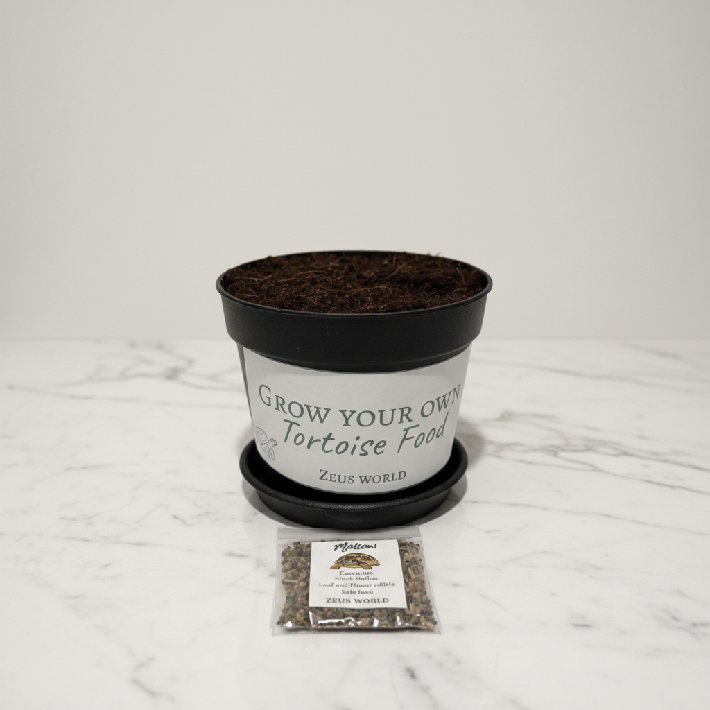 Mallow | Grow Your Own Tortoise Food Kit | Tortoise Seeds & Organic Soil | Natural Grazing Kit