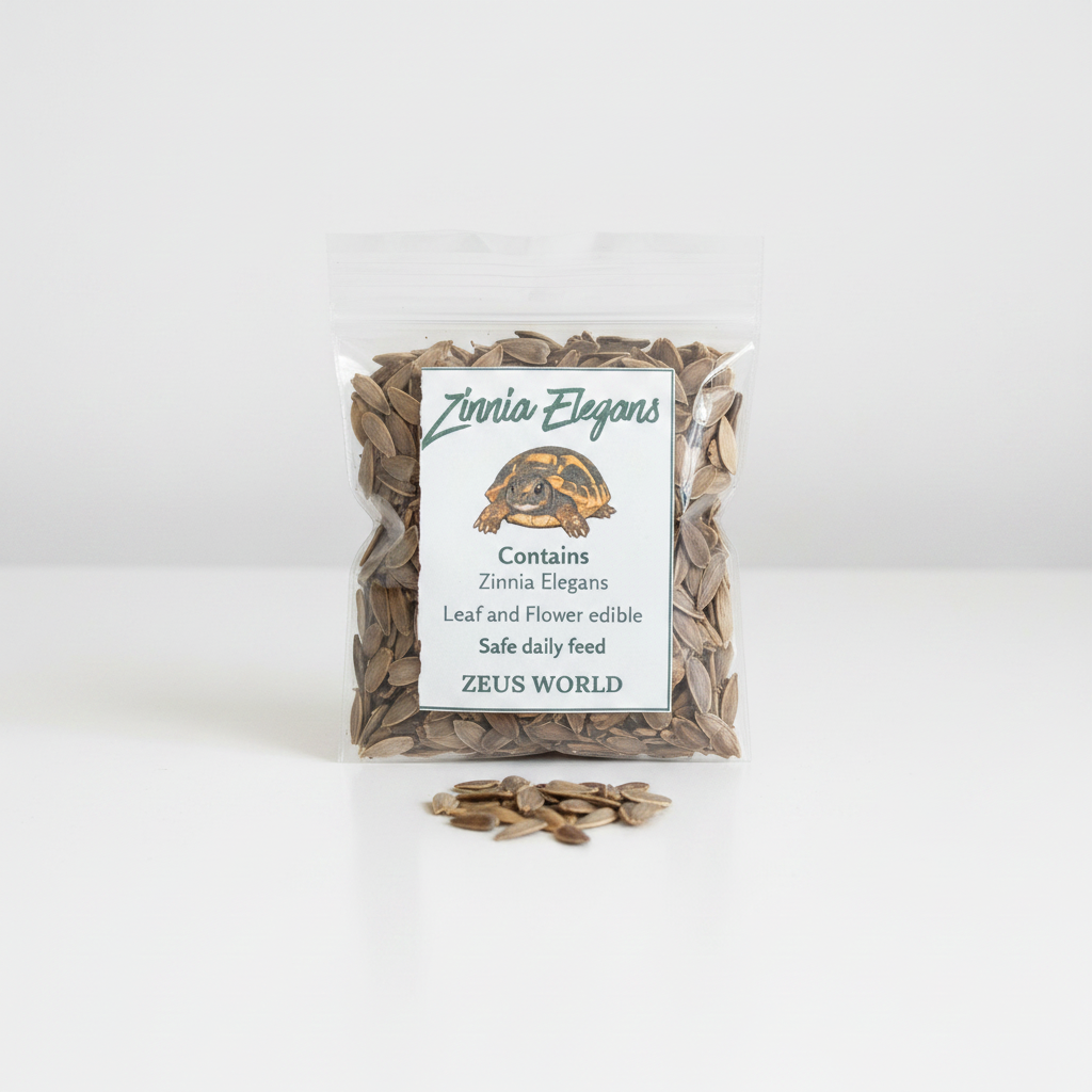 Zinnia Elegans Seeds | Grow Your Own Tortoise Food | Tortoise Safe Seed Blend | Natural Reptile Diet