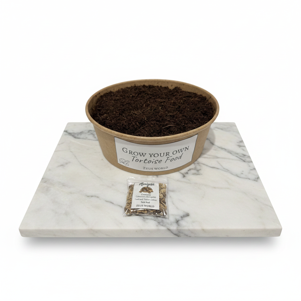 Marigold | Grow Your Own Tortoise Food Kit | Tortoise Seeds & Organic Soil | Natural Grazing Kit