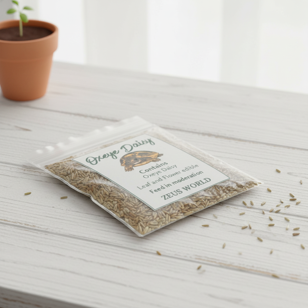 Oxeye Daisy Seeds | Grow Your Own Tortoise Food | Tortoise Safe Seed Blend | Natural Reptile Diet