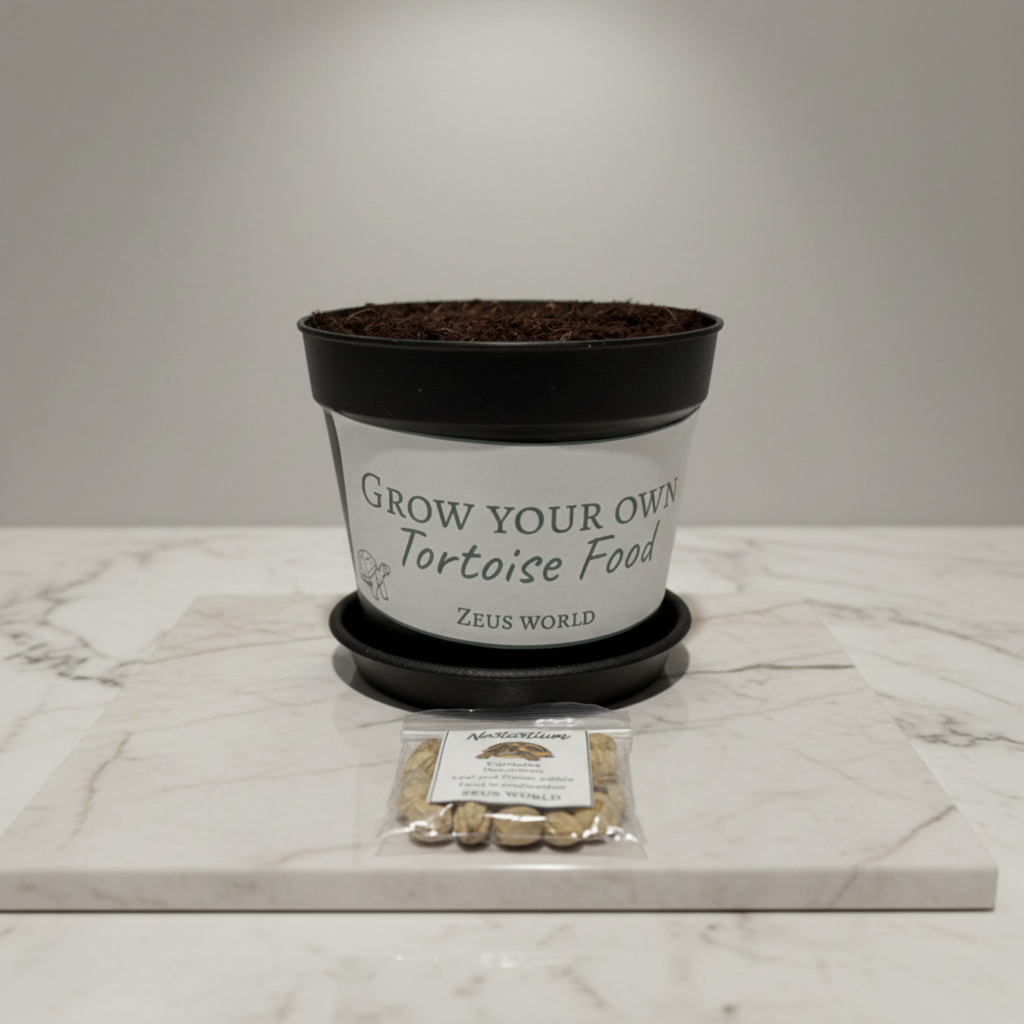 Nasturtium | Grow Your Own Tortoise Food Kit Pot | Tortoise Seeds & Organic Soil