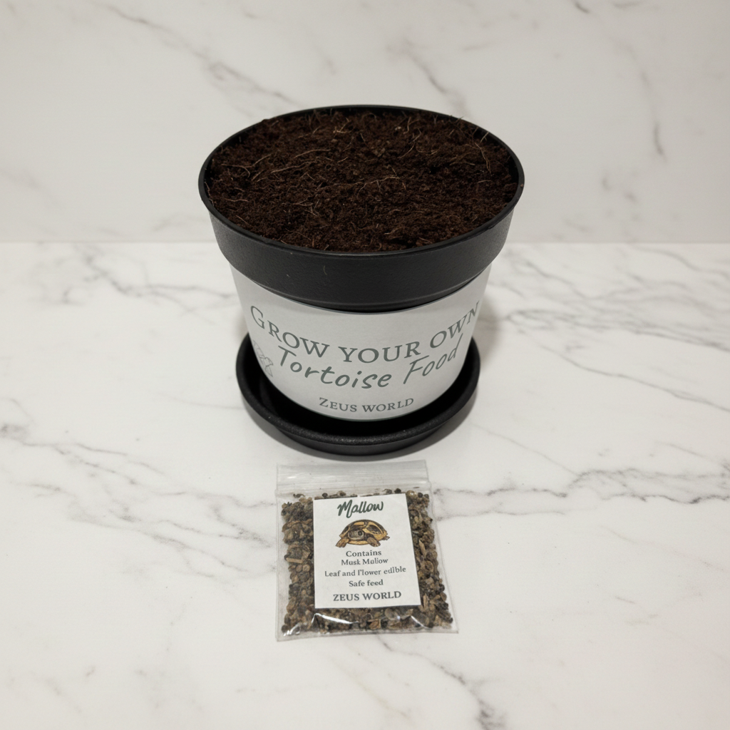 Mallow | Grow Your Own Tortoise Food Kit | Tortoise Seeds & Organic Soil | Natural Grazing Kit