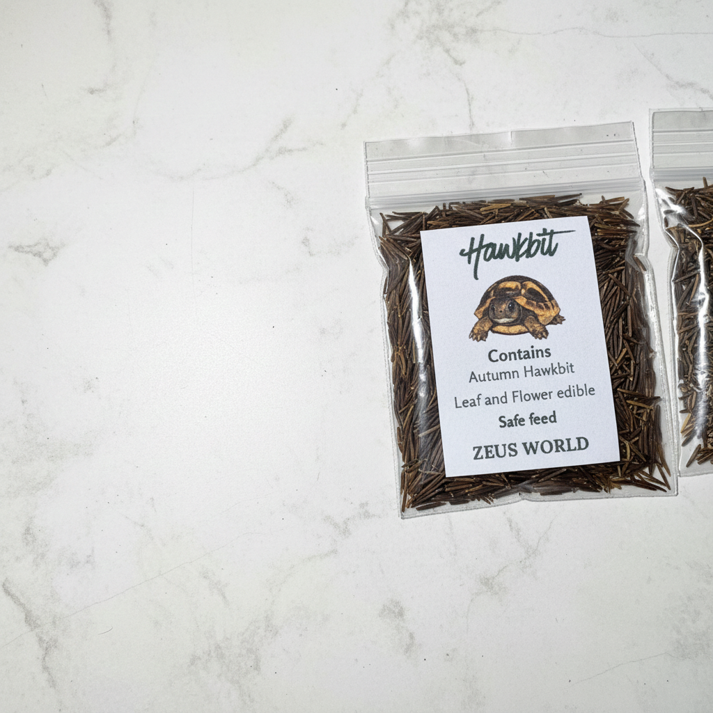 Hawkbit Seeds | Grow Your Own Tortoise Food | Tortoise Safe Seed Blend | Natural Reptile Diet