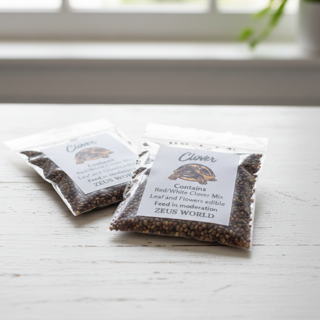 Clover Seeds | Grow Your Own Tortoise Food | Tortoise Safe Seed Blend | Natural Reptile Diet