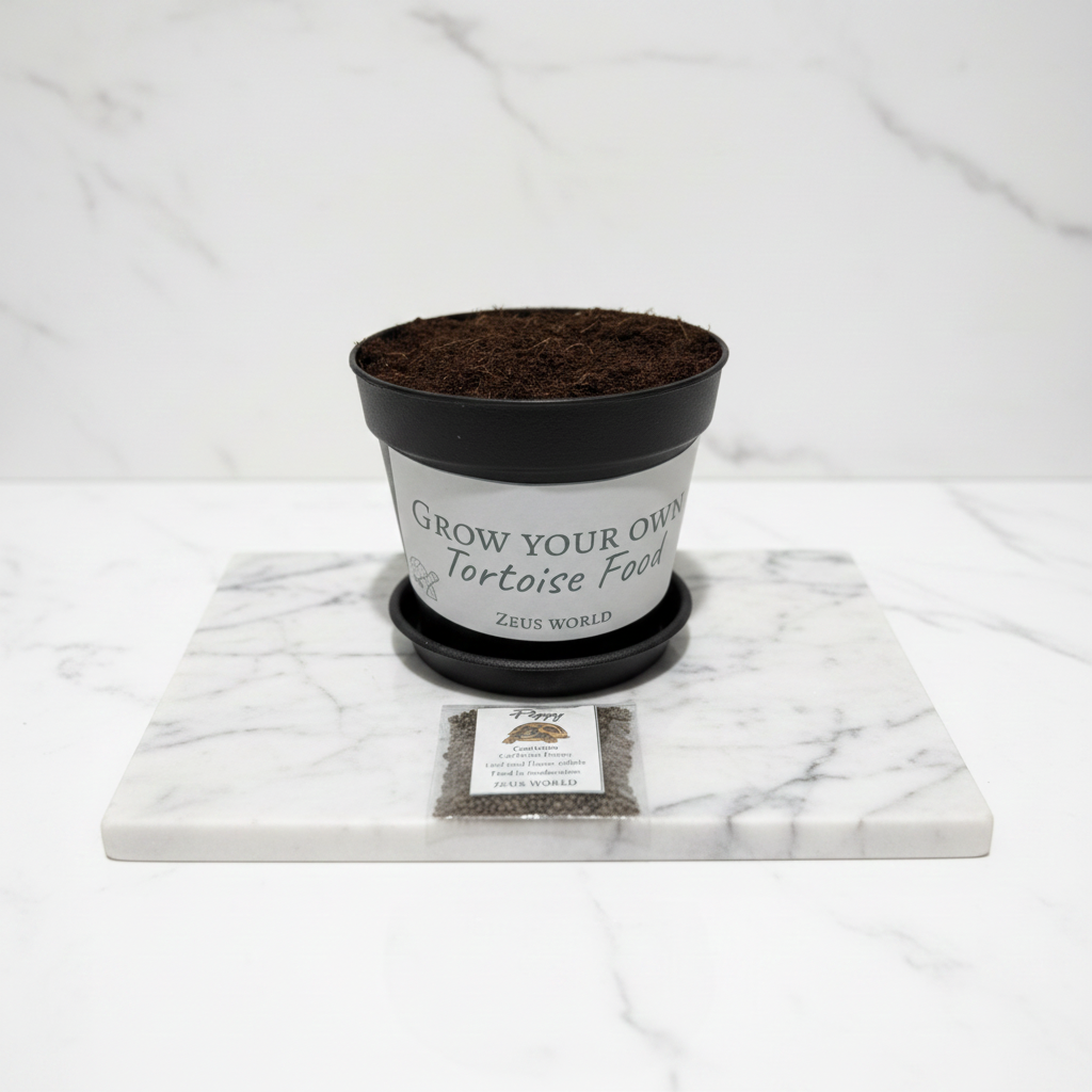 California Poppy | Grow Your Own Tortoise Food Kit Pot | Tortoise Seeds & Organic Soil