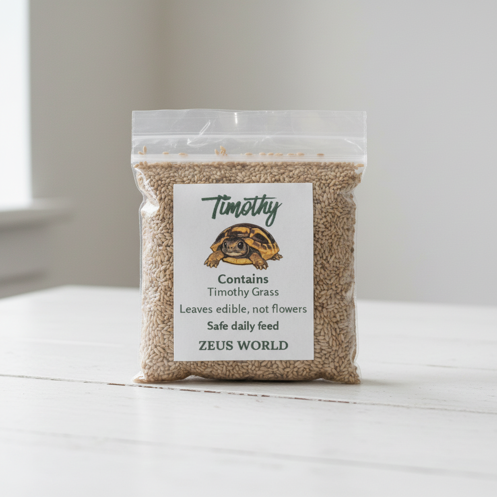 Timothy Seeds | Grow Your Own Tortoise Food | Tortoise Safe Seed Blend | Natural Reptile Diet