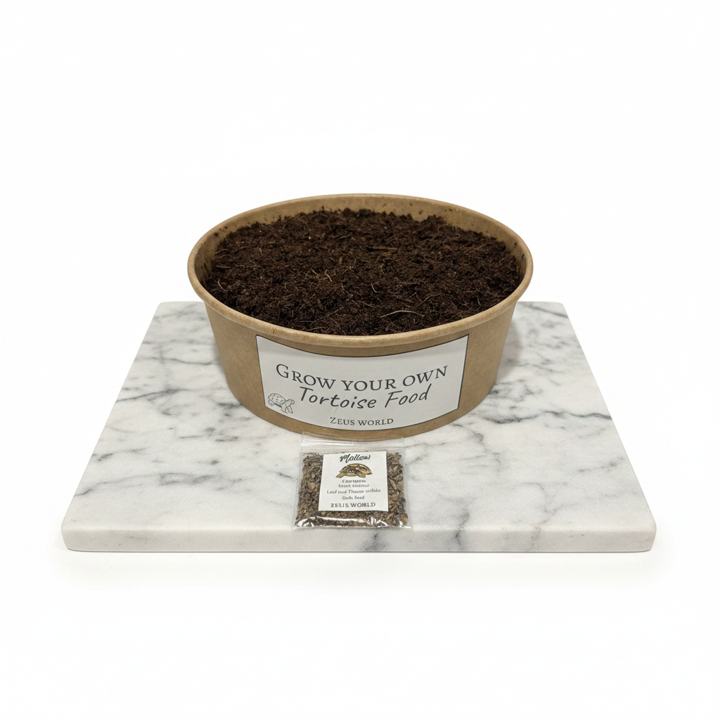 Mallow | Grow Your Own Tortoise Food Kit | Tortoise Seeds & Organic Soil | Natural Grazing Kit