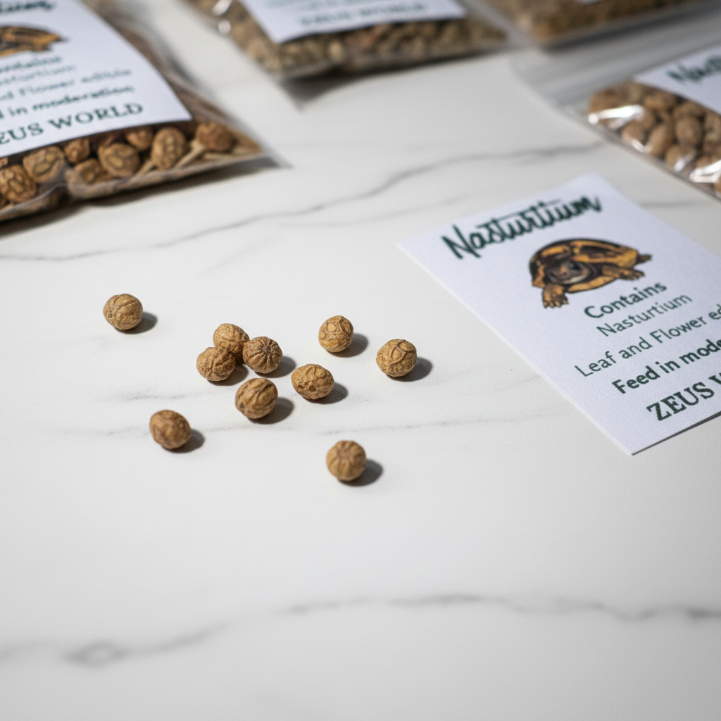 Nasturtium Seeds | Grow Your Own Tortoise Food | Tortoise Safe Seed Blend | Natural Reptile Diet