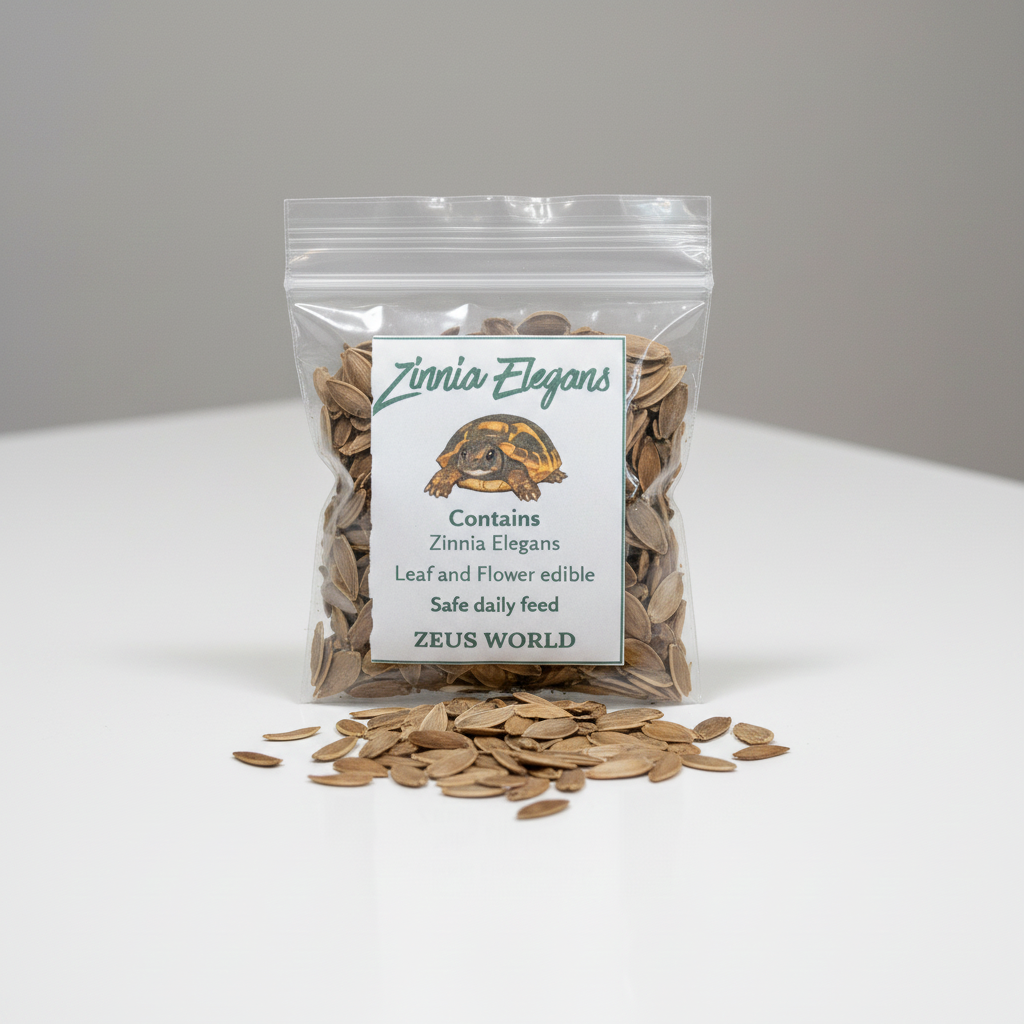 Zinnia Elegans Seeds | Grow Your Own Tortoise Food | Tortoise Safe Seed Blend | Natural Reptile Diet