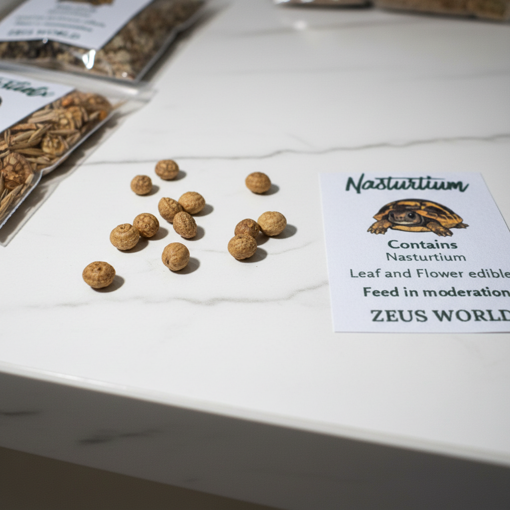 Nasturtium Seeds | Grow Your Own Tortoise Food | Tortoise Safe Seed Blend | Natural Reptile Diet