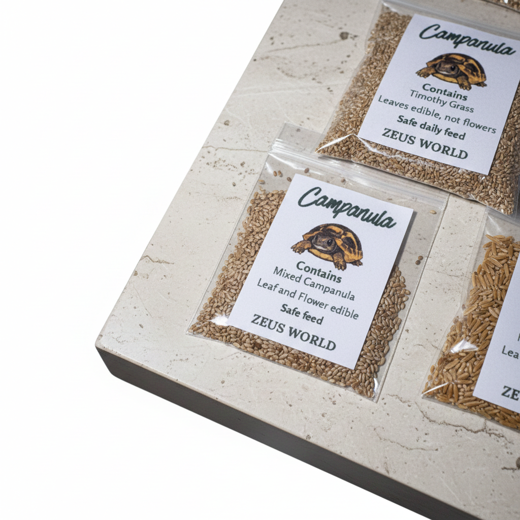 Campanula Seeds | Grow Your Own Tortoise Food | Tortoise Safe Seed Blend | Natural Reptile Diet