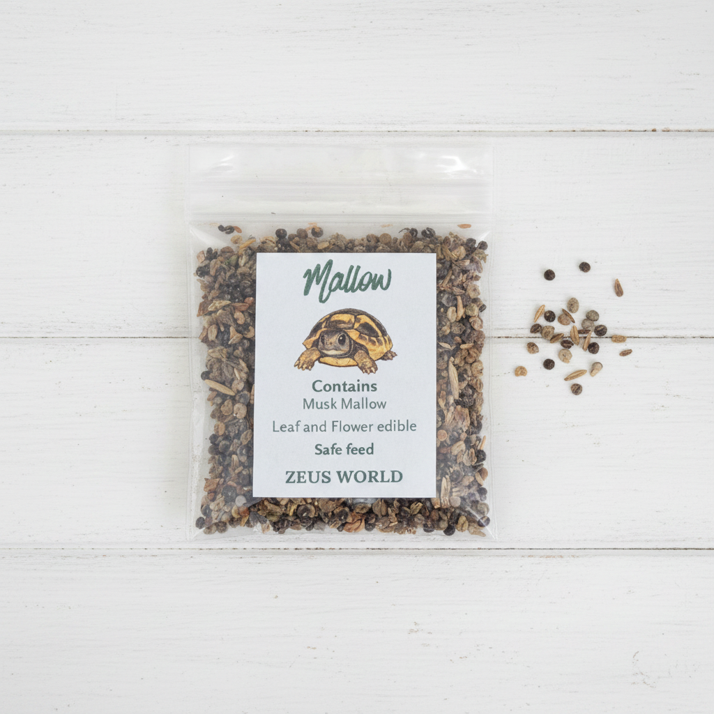 Mallow Seeds | Grow Your Own Tortoise Food | Tortoise Safe Seed Blend | Natural Reptile Diet