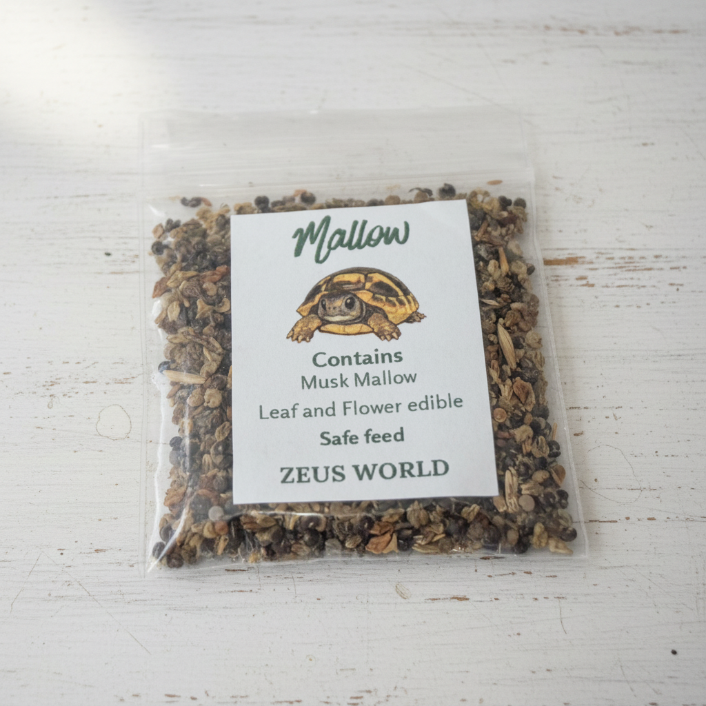 Mallow Seeds | Grow Your Own Tortoise Food | Tortoise Safe Seed Blend | Natural Reptile Diet