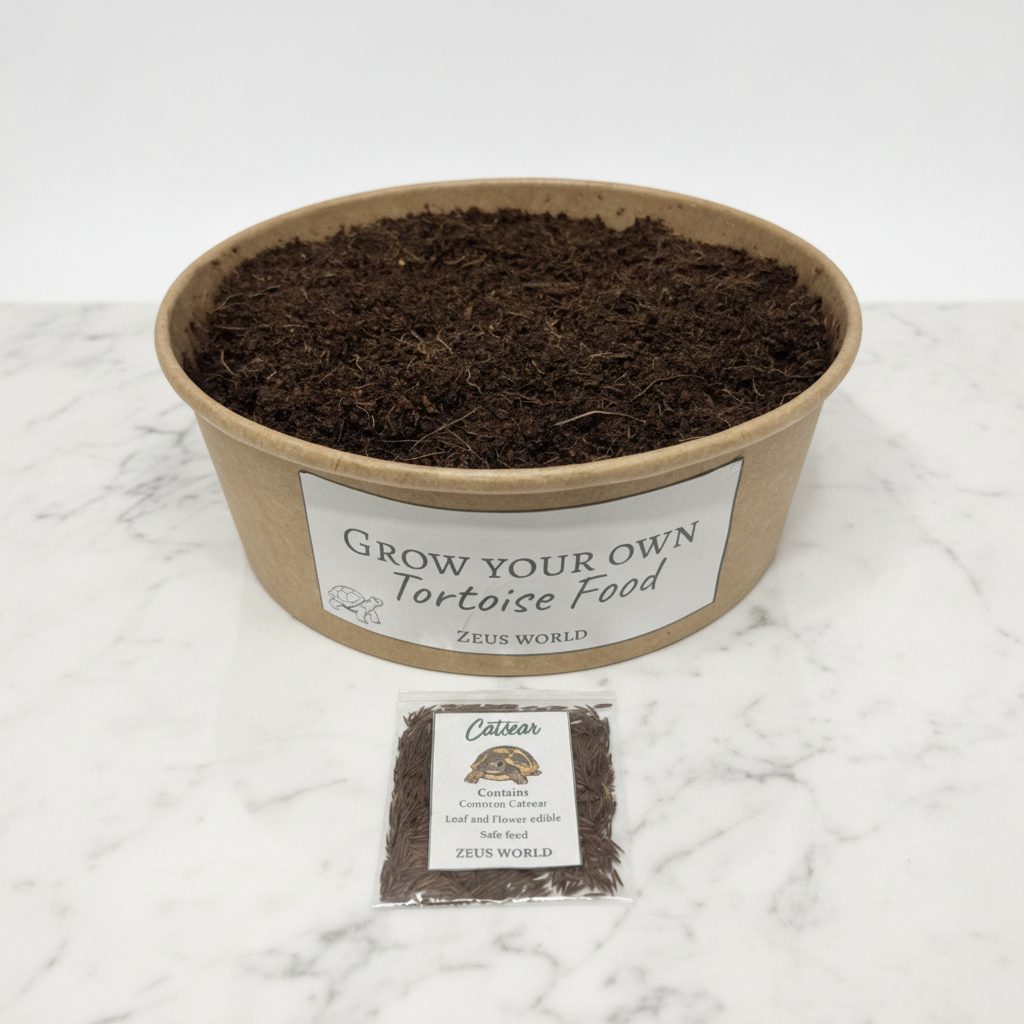 Catsear | Grow Your Own Tortoise Food Kit | Tortoise Seeds & Organic Soil | Natural Grazing Kit (Copy)