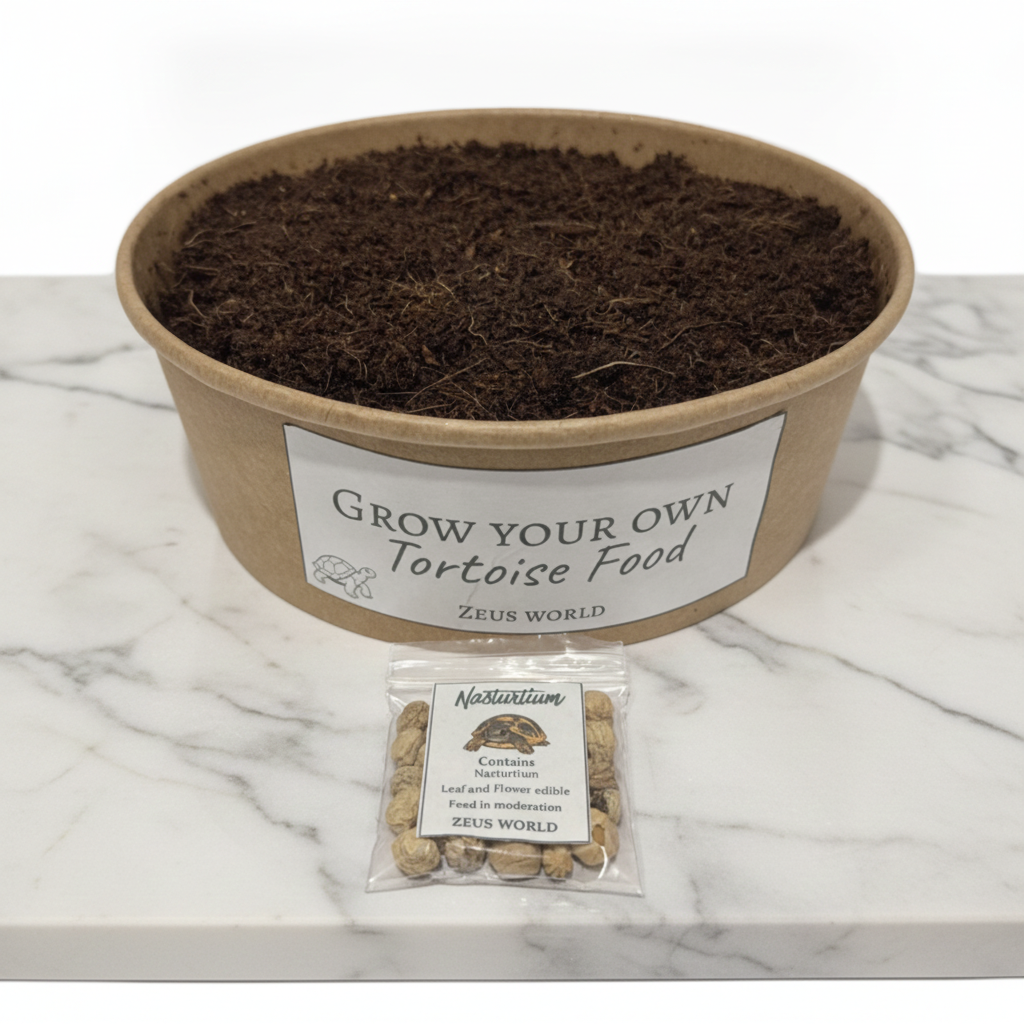 Nasturtium | Grow Your Own Tortoise Food Kit | Tortoise Seeds & Organic Soil | Natural Grazing Kit (Copy) (Copy)